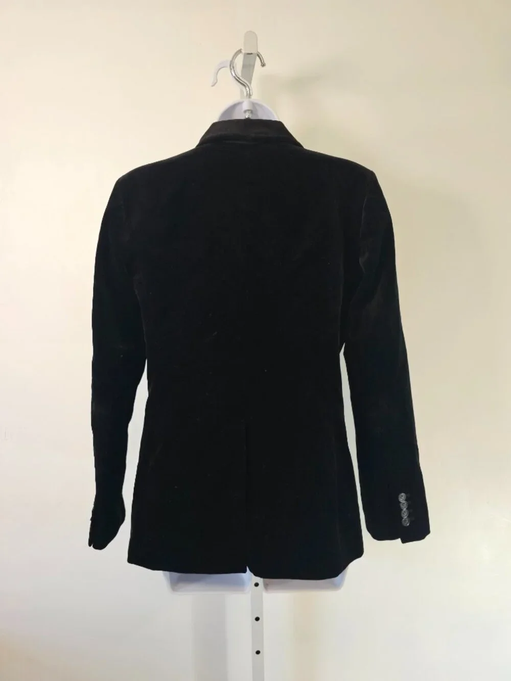 Vintage J. Crew Blazer Black Velvet 4